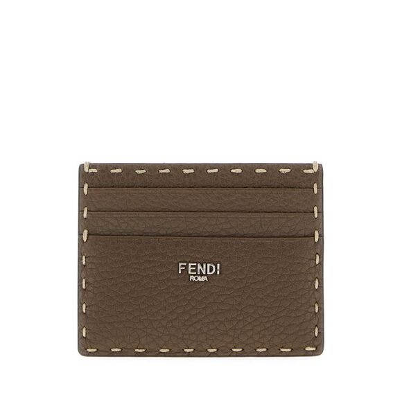 Fendi Men Mud Leather Card Holder